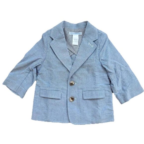 Janie and Jack Toddler Boy Blue  Blazer 6-12 months A001272 - Picture 1 of 6